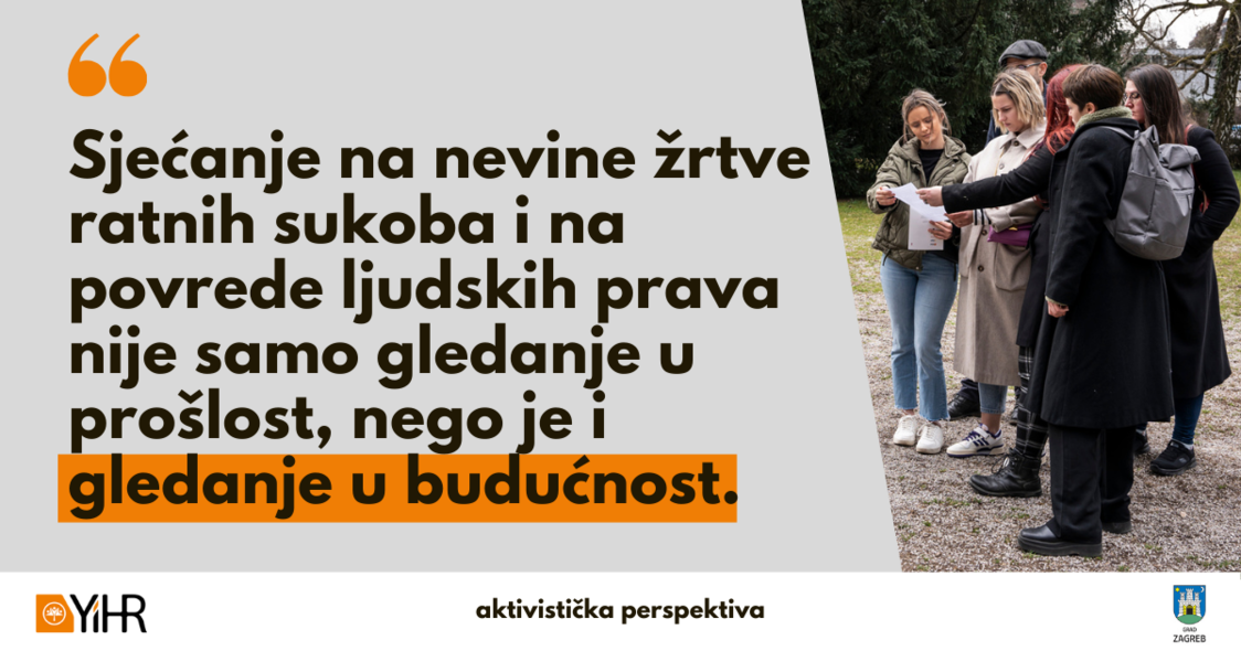 Large sje%c4%87anje na nevine %c5%bertve ratnih sukoba i na povrede ljudskih prava nije samo gledanje u pro%c5%a1lost  nego je i gledanje u budu%c4%87nost.